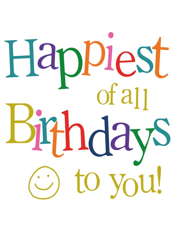 Colourful Birthday Typography Card Pack | Set of 2 Fun Birthday Cards