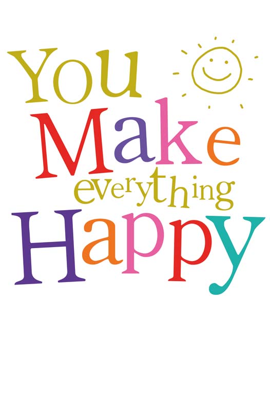 Positive Typography Birthday Cards