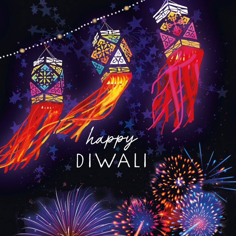Happy Diwali Lanterns
