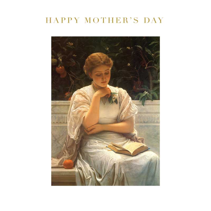 Woman Reading Woman reading book on bench in tranquil setting greetings card. Perfect for bookworms and nature lovers. Ideal for birthdays or just because.