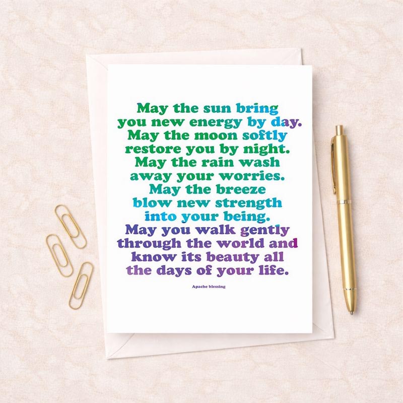Charming greetings card with rainbow background and heartwarming quote. Perfect for adding a pop of colour to someone's day. Ideal for friends and family. Spread some cheer!