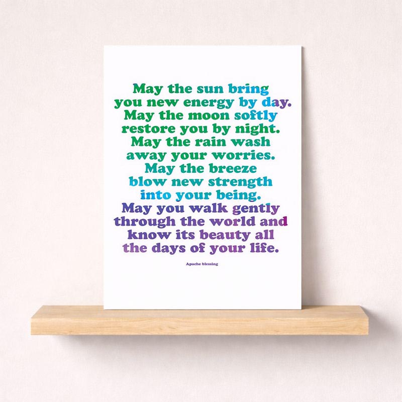 Charming greetings card with rainbow background and heartwarming quote. Perfect for adding a pop of colour to someone's day. Ideal for friends and family. Spread some cheer!