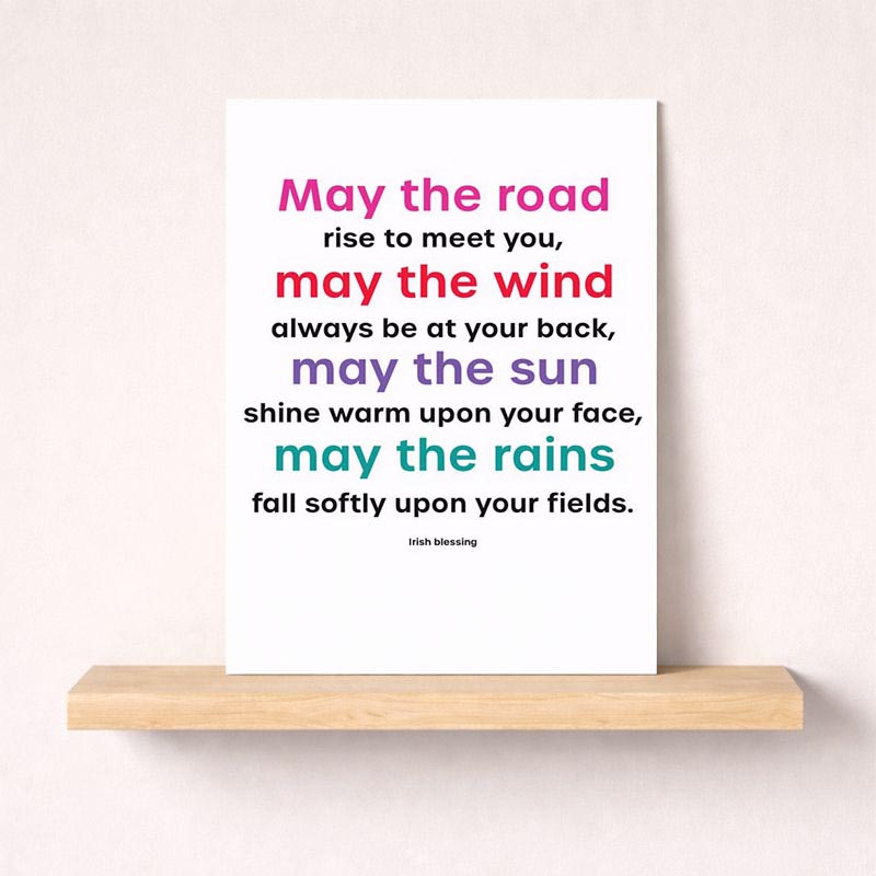 Elegant greetings card with heartfelt quote, perfect for sending well wishes to a friend or loved one.