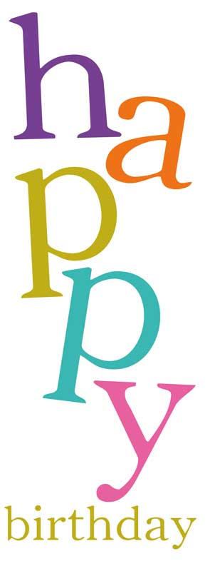 Bright, colorful birthday card with playful text for a special person. Spread happiness and show you care!